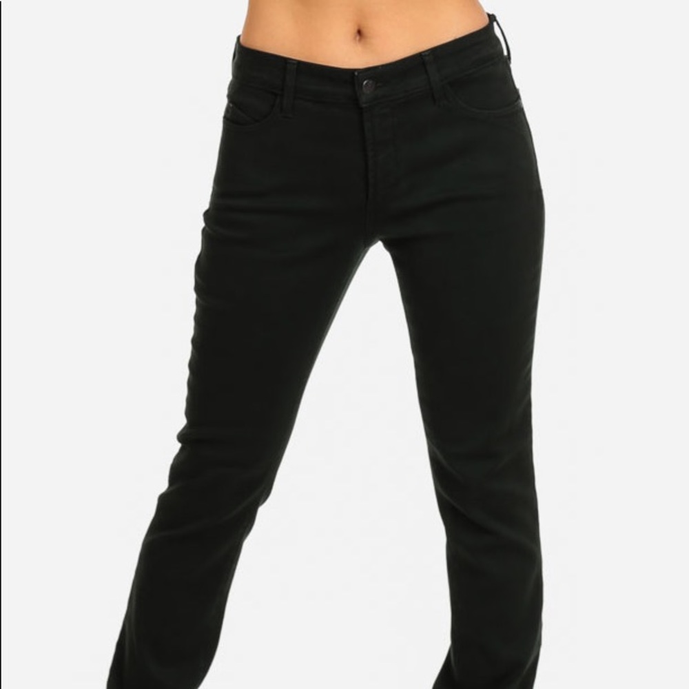(6) NYDJ Dark Green Holiday Jeggings